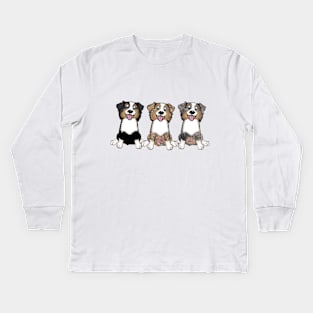 Australian Shepherd Dog T Shirt Kids Long Sleeve T-Shirt